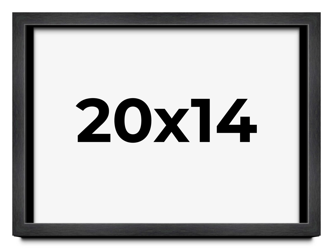 Minimalist Grey Picture Frame - UV Acrylic, Backing Board, Hanging Hardware Included
